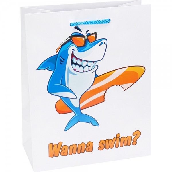Пакет Стильная акула 18*23*10 см ПКП-6352