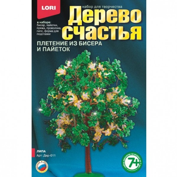 Набор для творчества Создай Дерево счастья Липа Дер-011 Lori