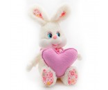 Кролик Сезар с розовым сердцем 19 см 0887019-33 ДСВ!